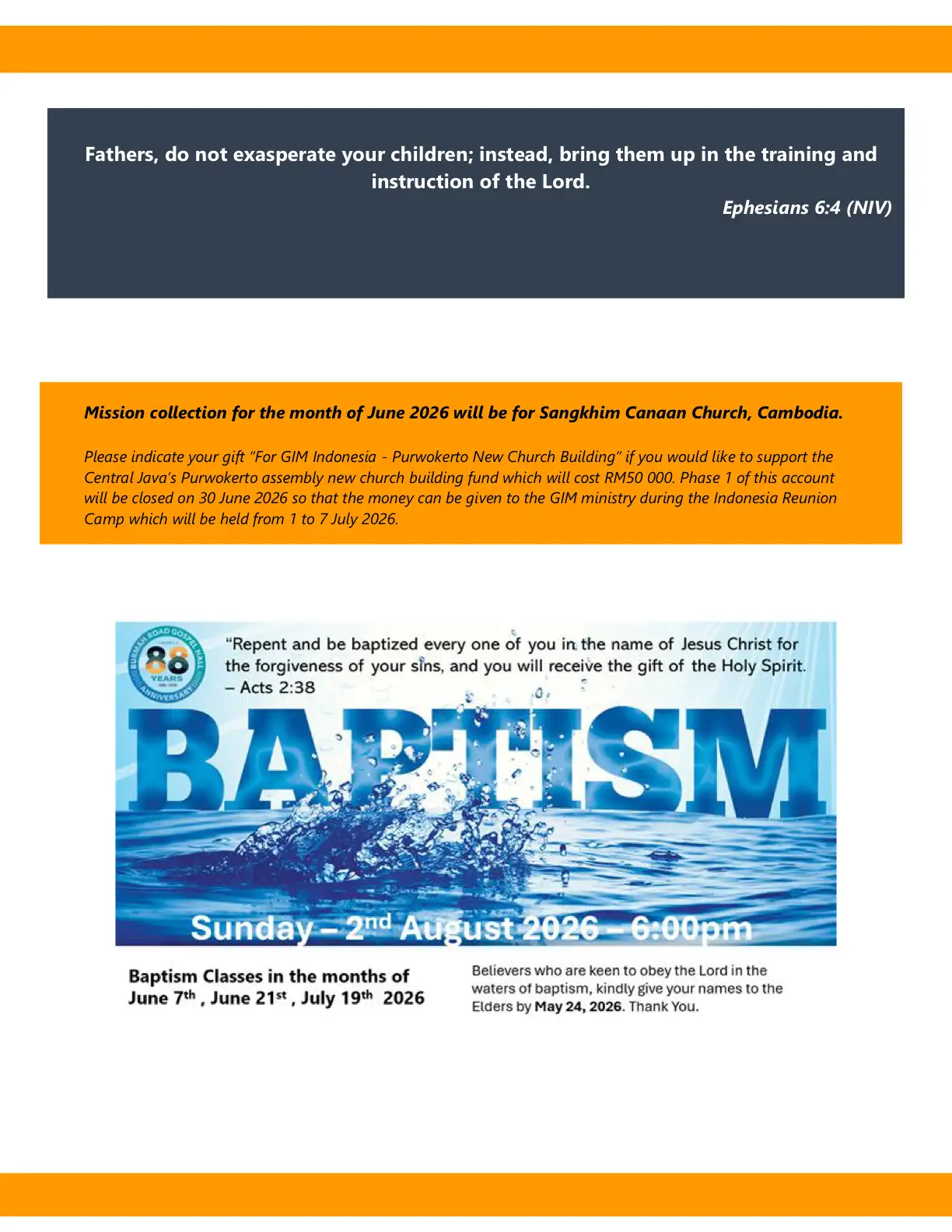 Page 3 of the bulletin