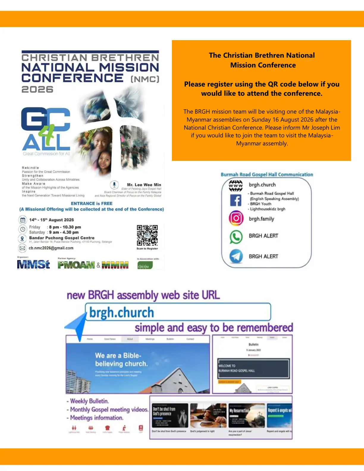 Page 4 of the bulletin